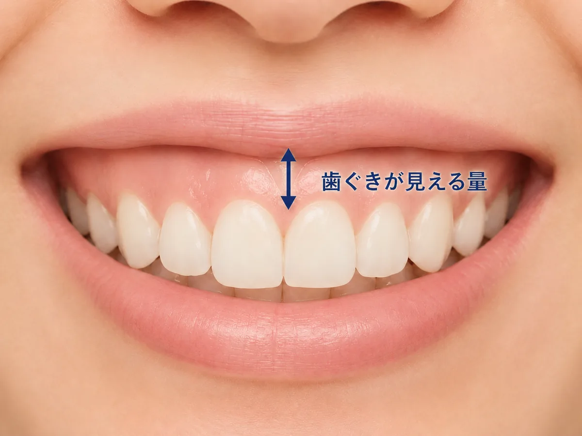 笑う と 歯茎 が 見える
